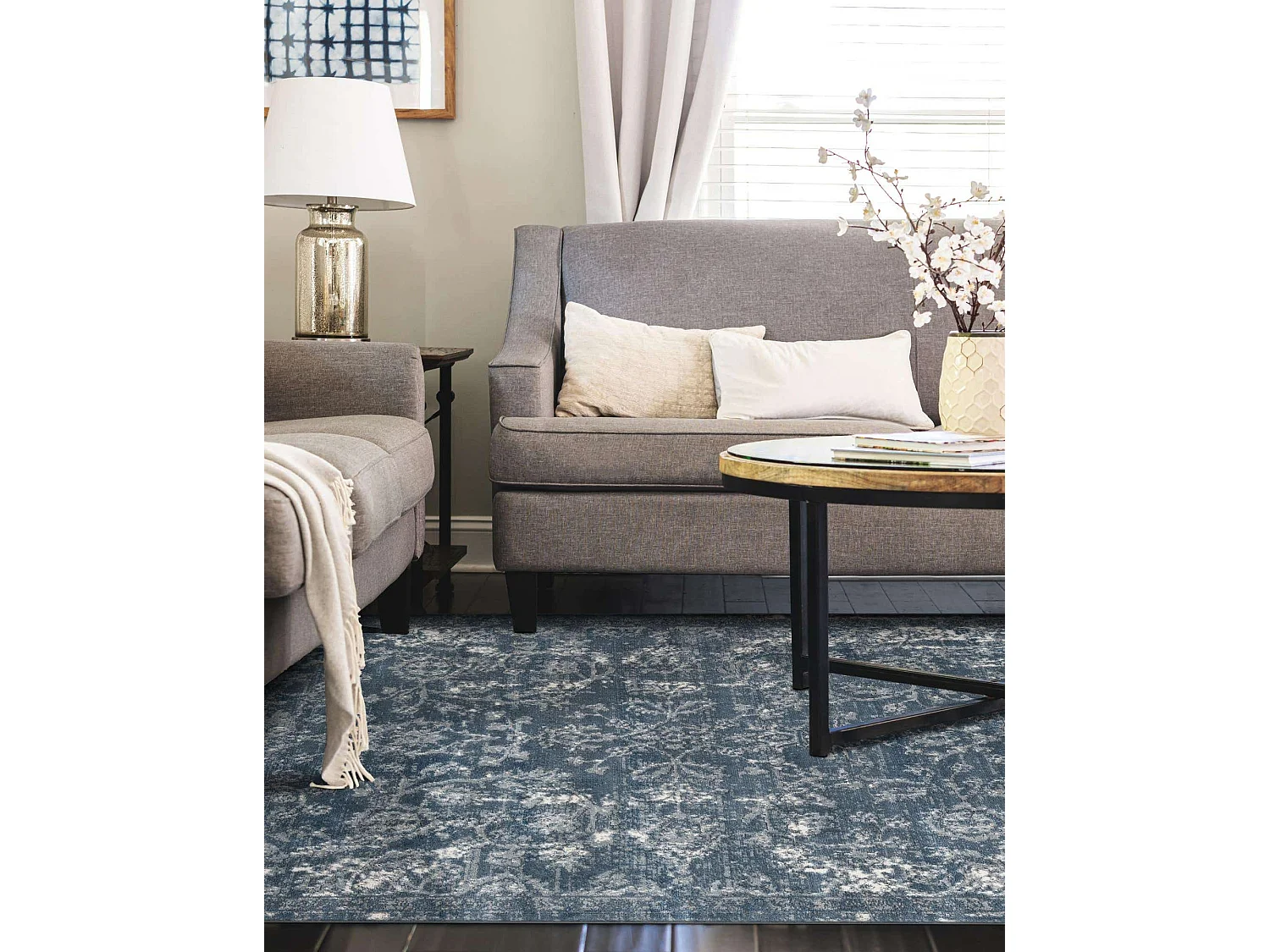 Tapis 160x245 Bleu Oregon