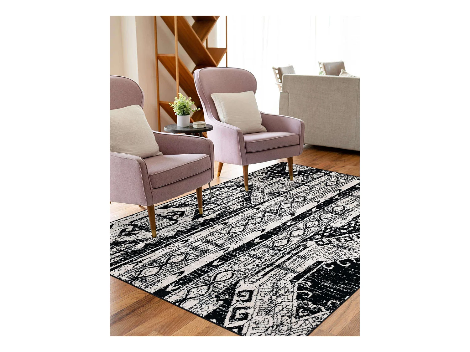 Tapis 125x185 Noir Oregon