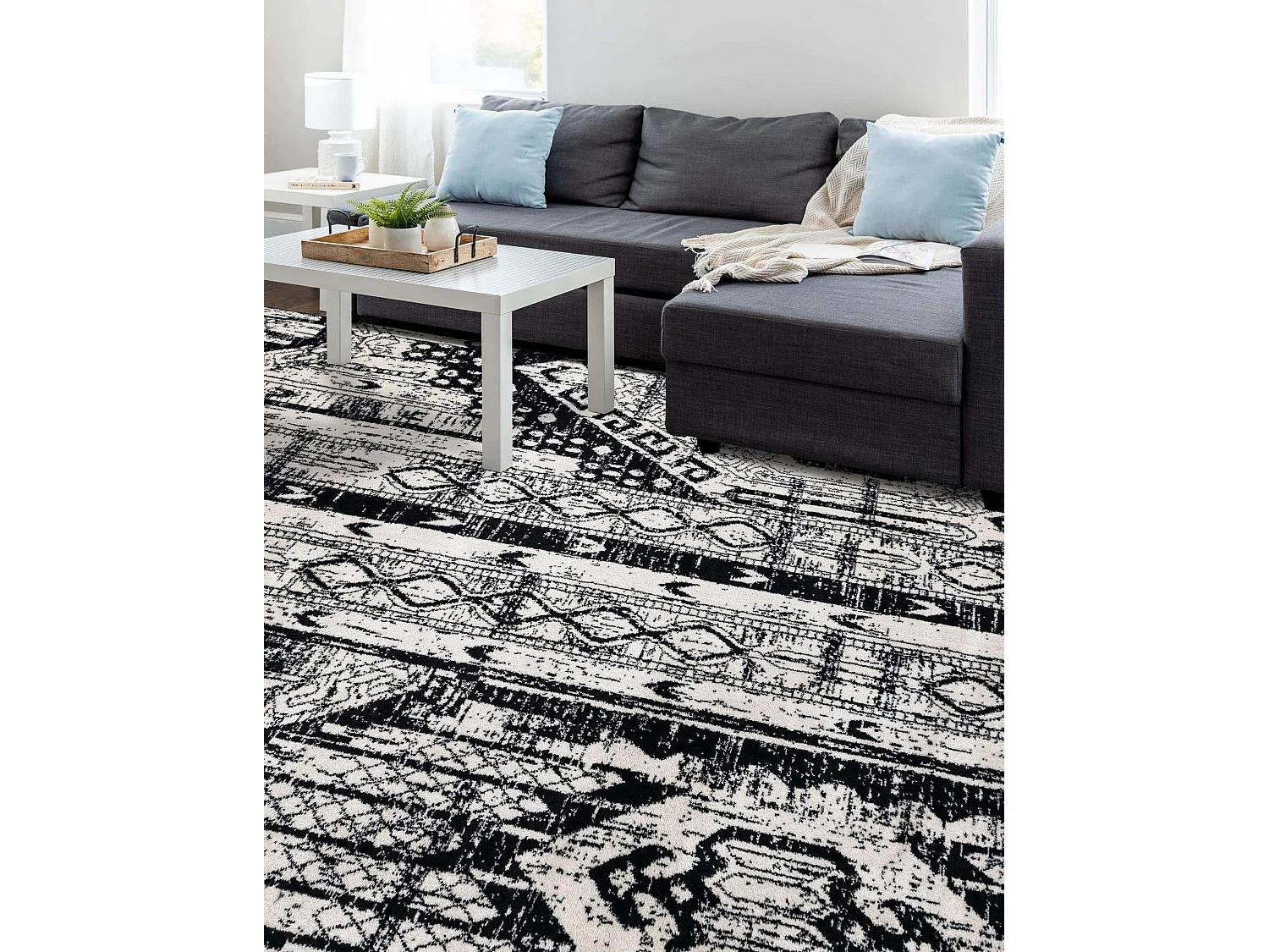 Tapis 125x185 Noir Oregon