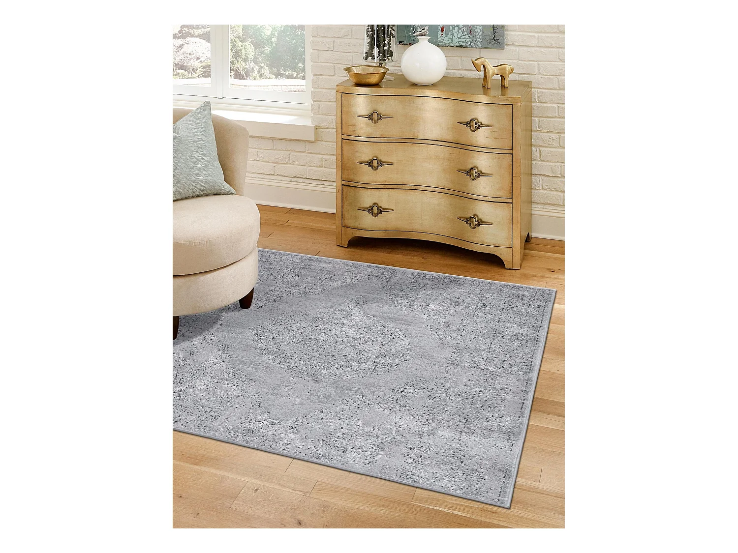 Tapis 125x125 Gris Oregon
