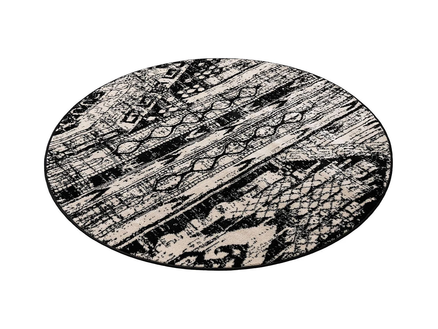 Tapis 160x160 Noir Oregon