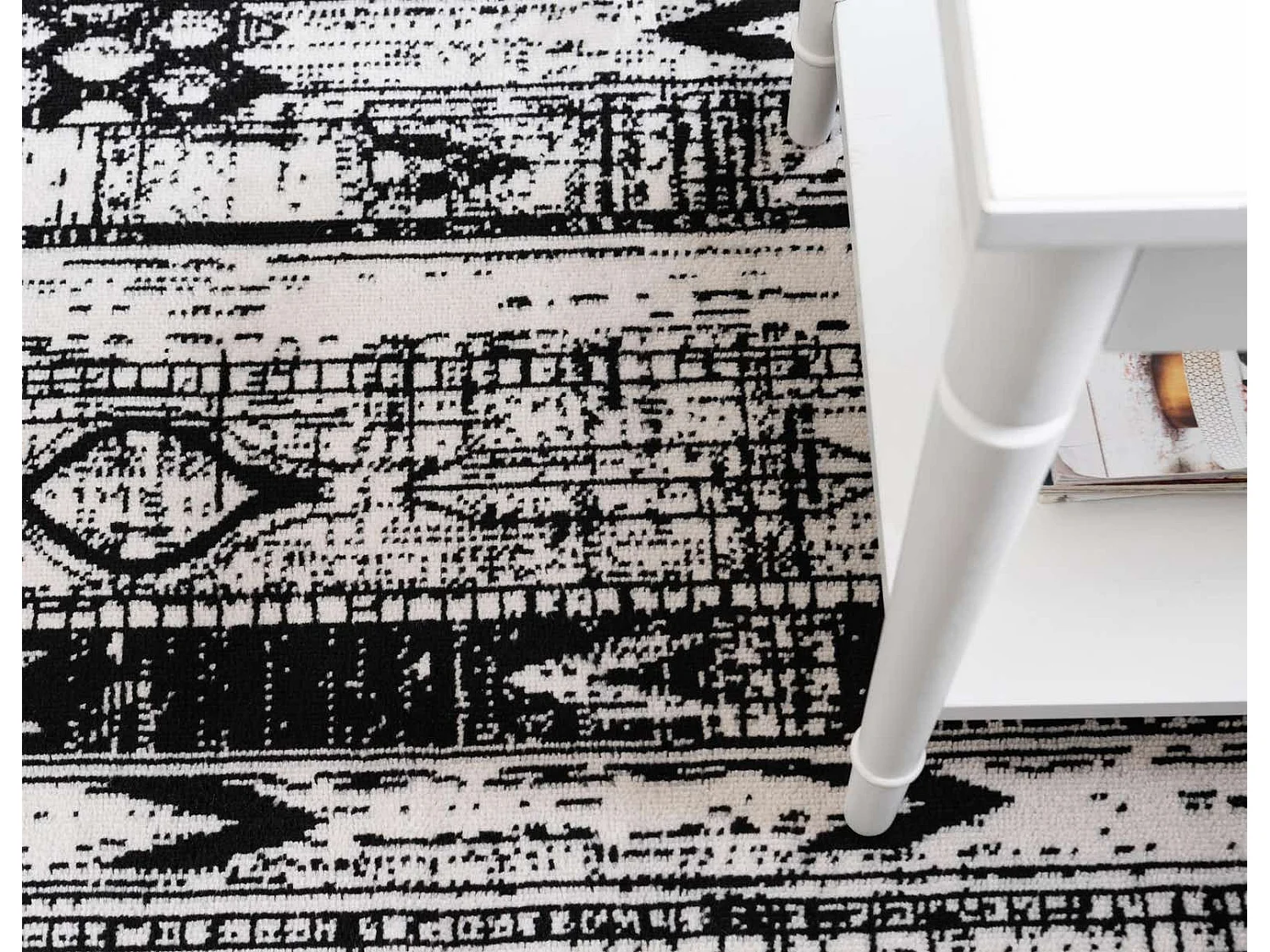 Tapis 160x160 Noir Oregon