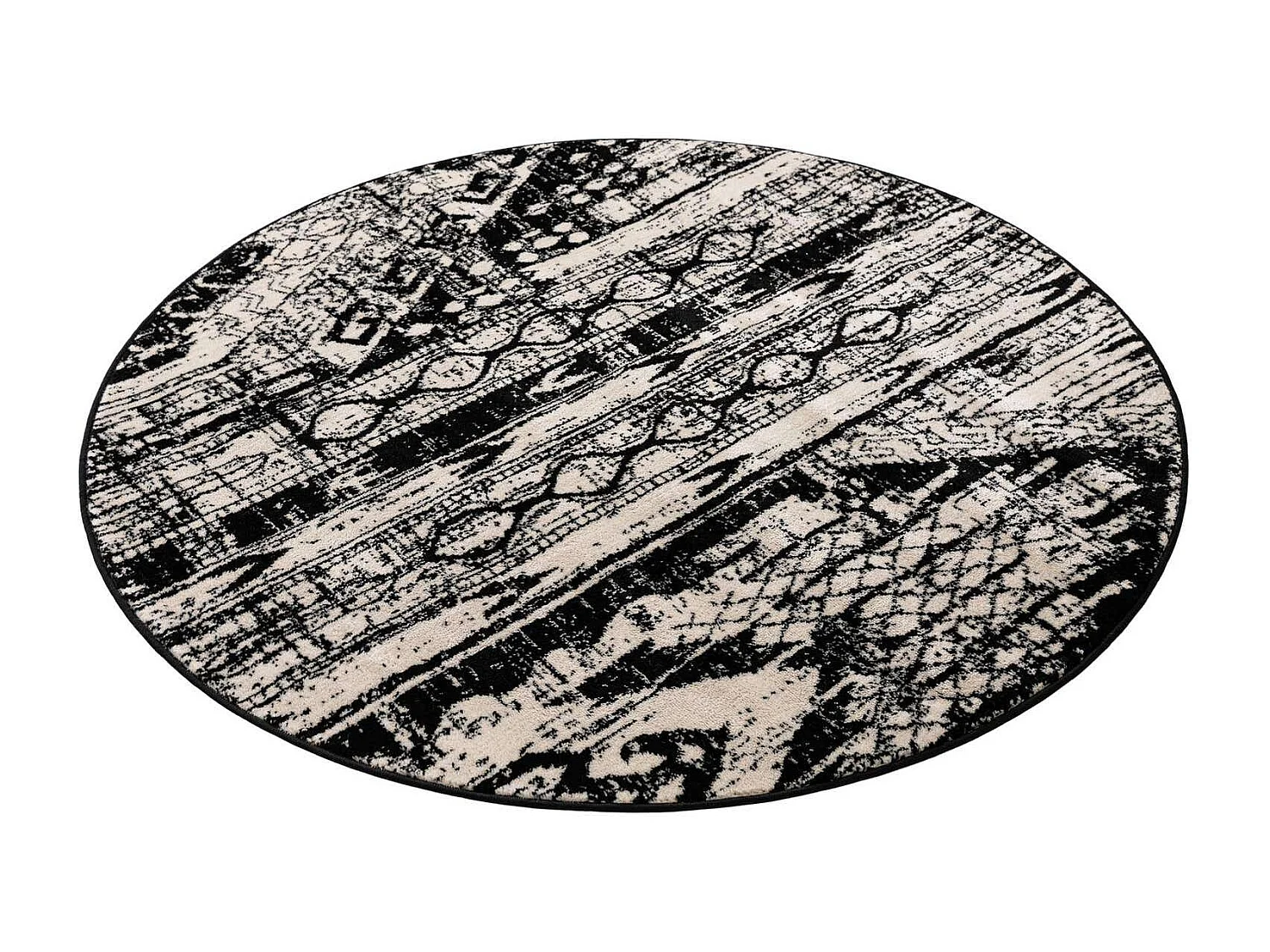Tapis 160x160 Noir Oregon