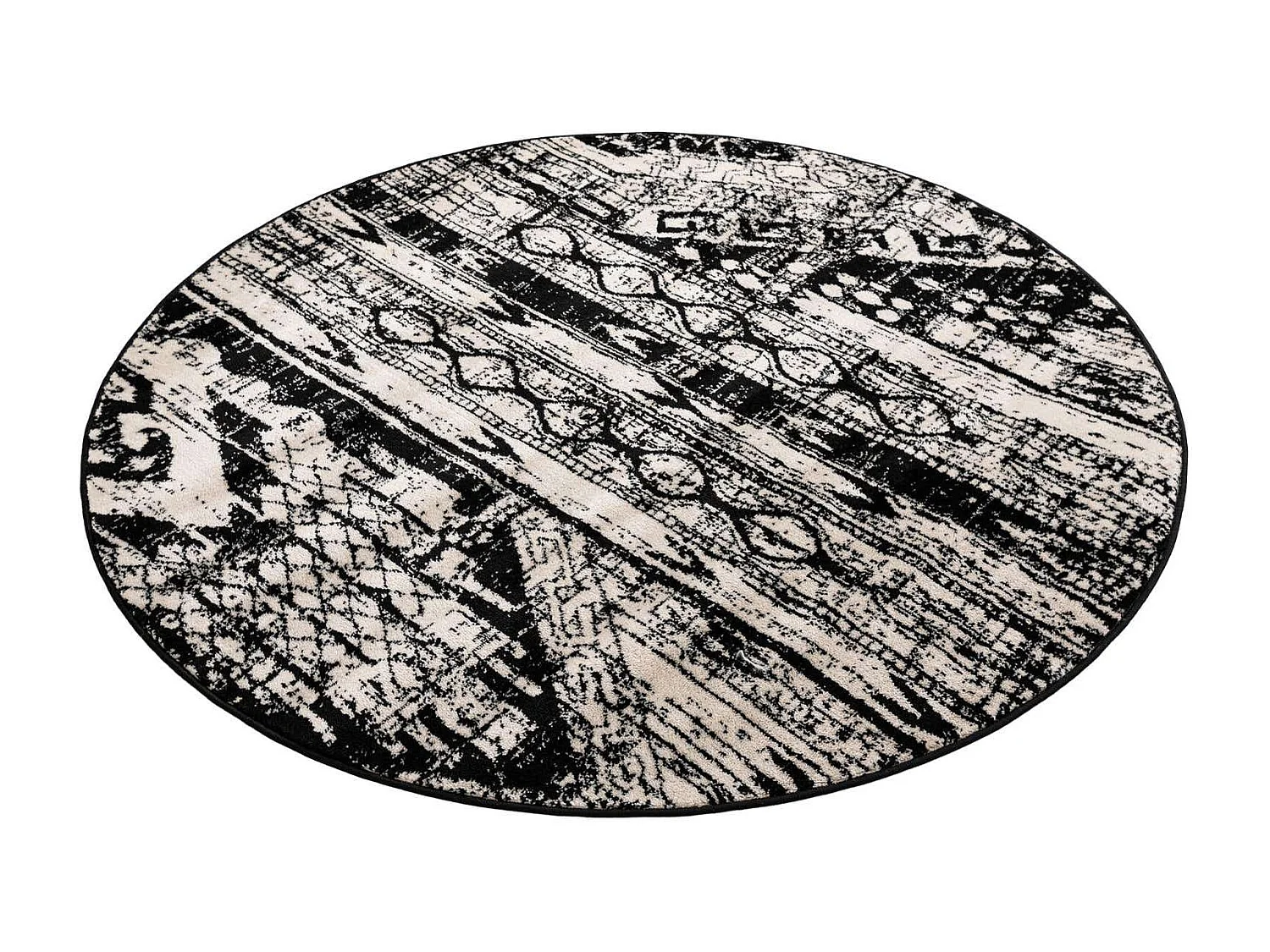 Tapis 160x160 Noir Oregon