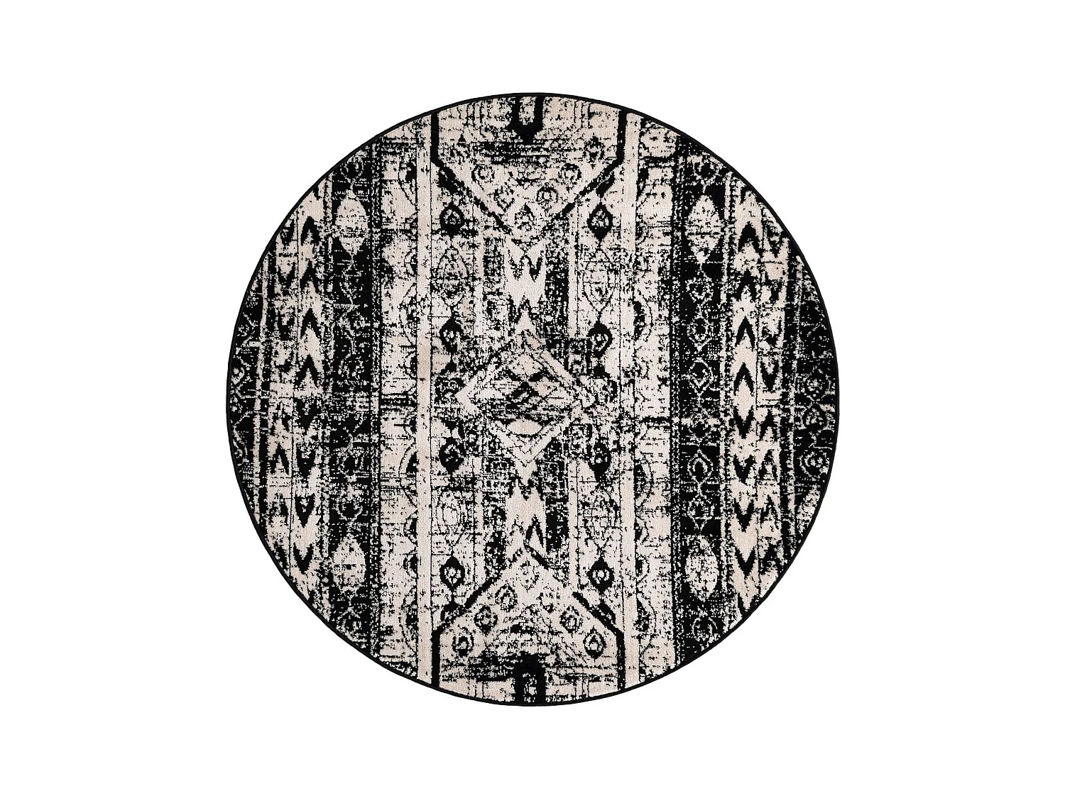 Tapis 160x160 Noir Oregon