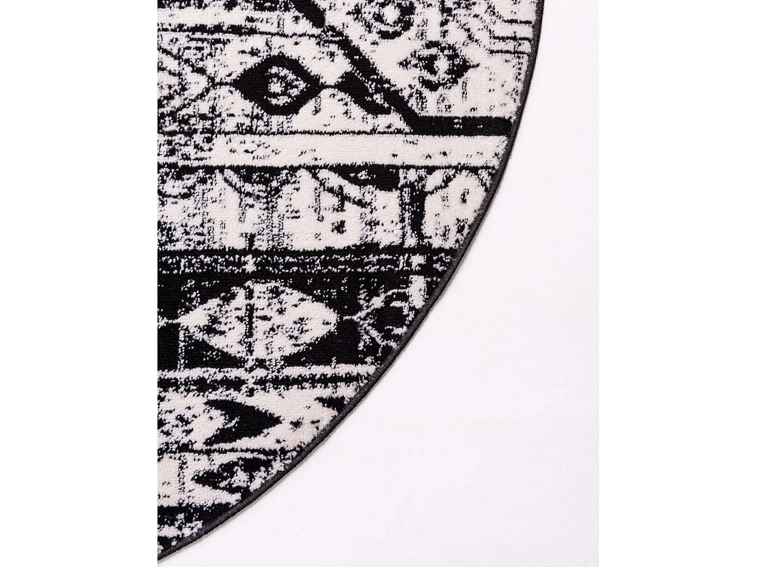 Tapis 160x160 Noir Oregon