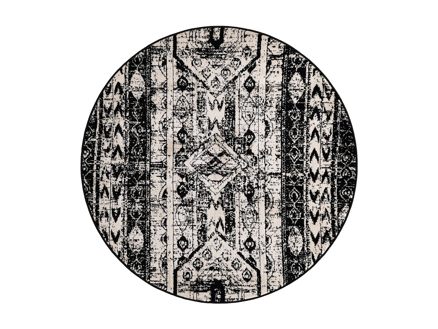 Tapis 160x160 Noir Oregon