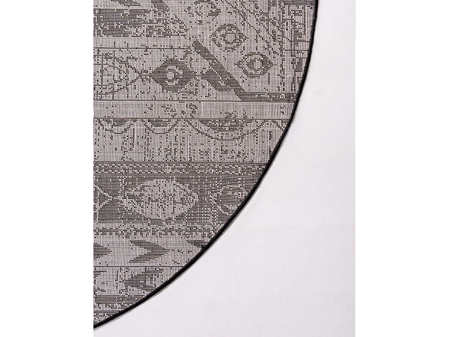 Tapis 160x160 Noir Oregon