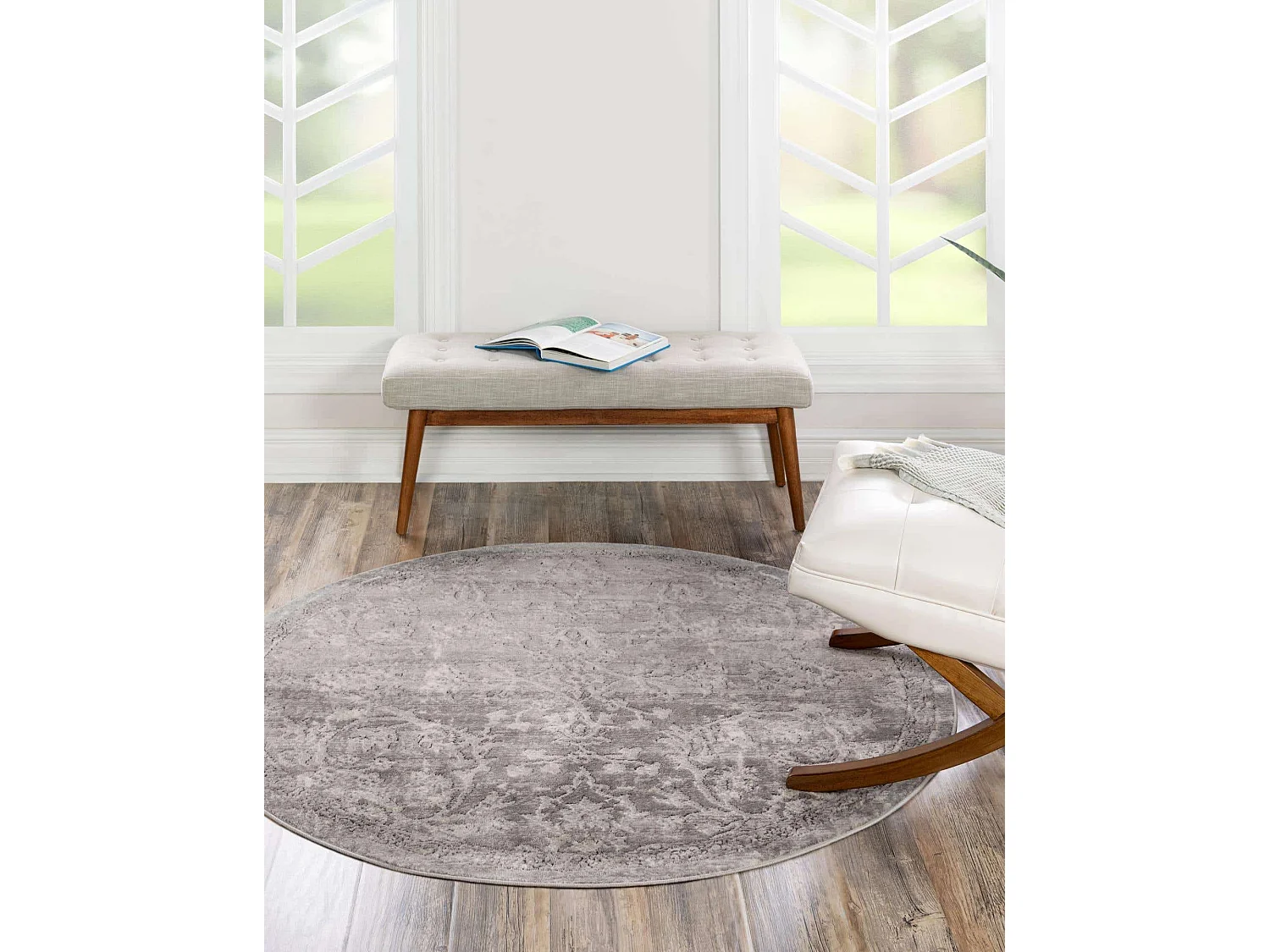 Tapis 160x160 Gris Oregon