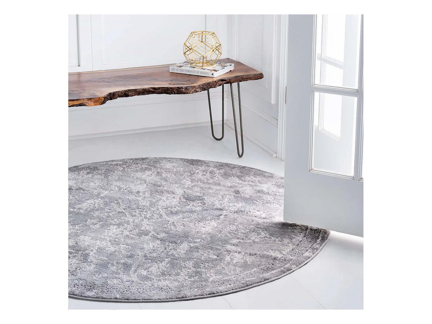 Tapis 160x160 Gris Oregon