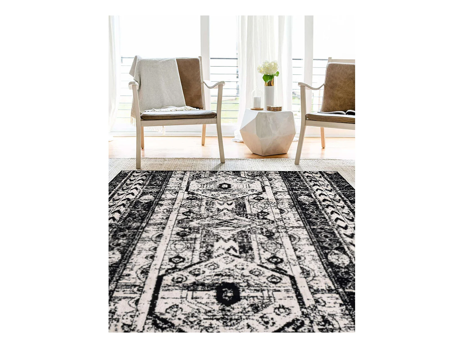 Tapis 125x185 Noir Oregon