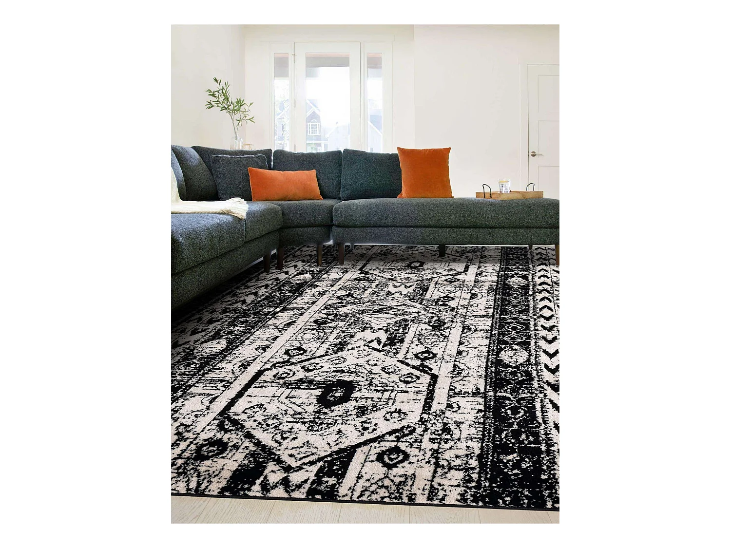 Tapis 125x185 Noir Oregon