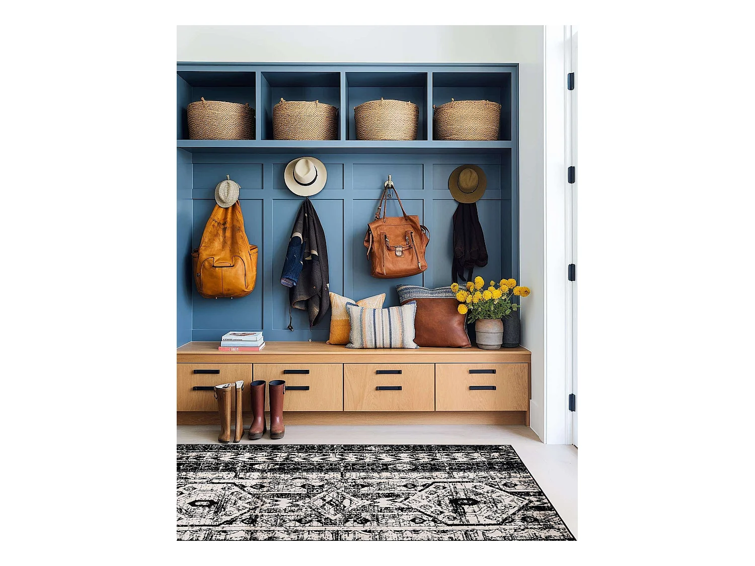 Tapis 125x185 Noir Oregon