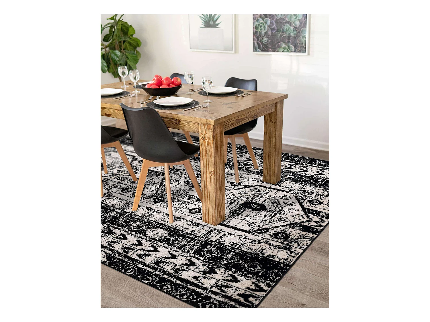 Tapis 125x185 Noir Oregon