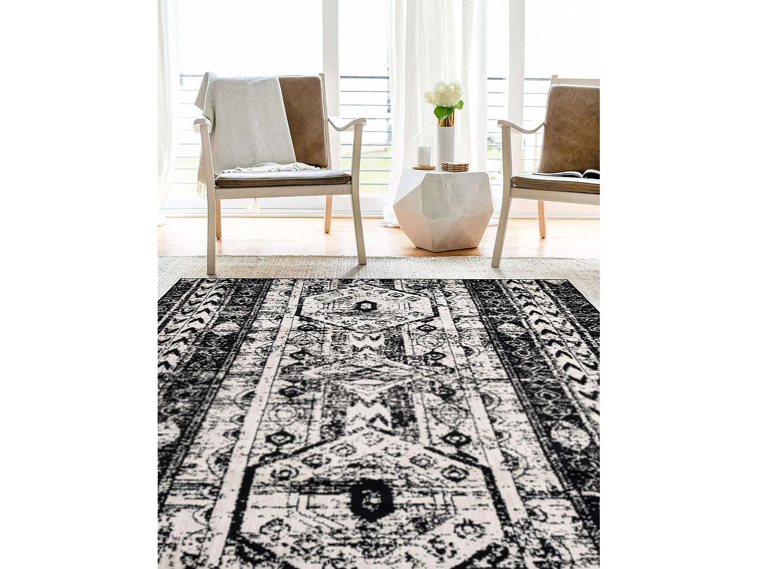 Tapis 125x185 Noir Oregon