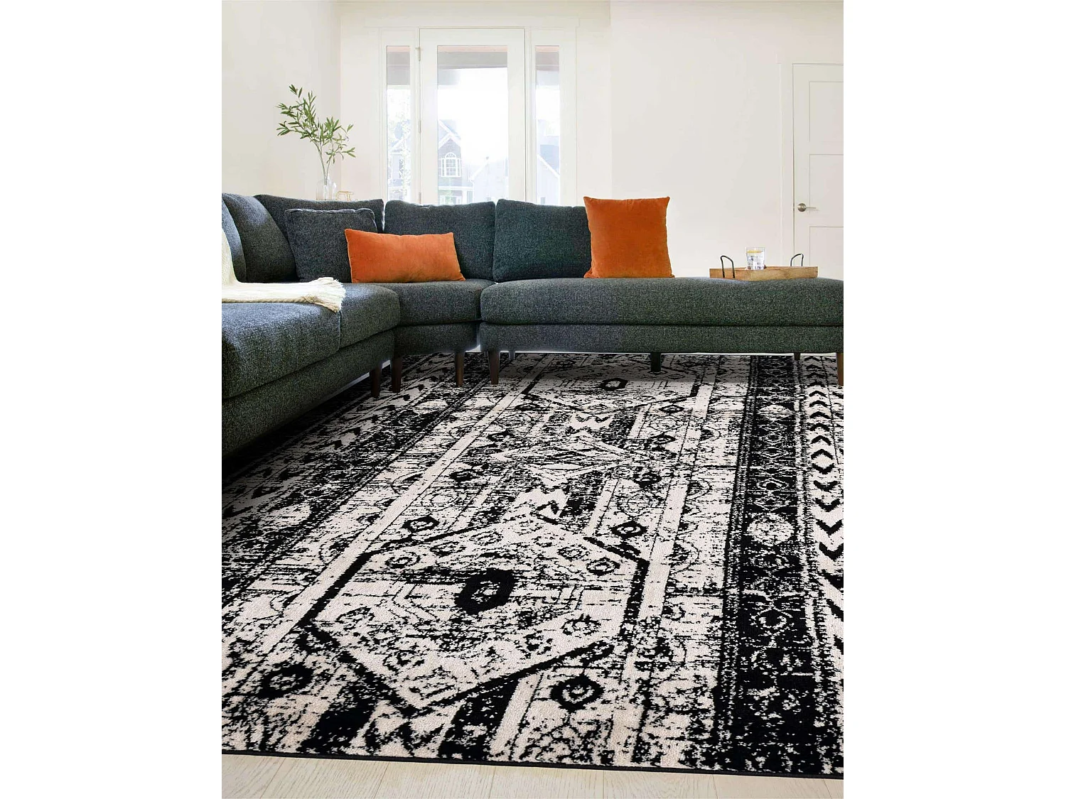 Tapis 125x185 Noir Oregon