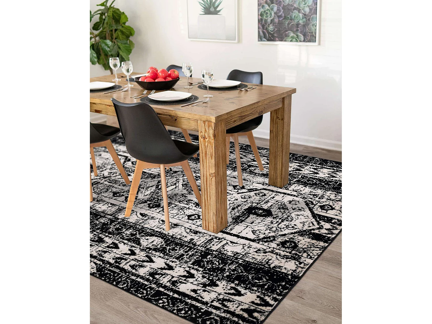 Tapis 125x185 Noir Oregon