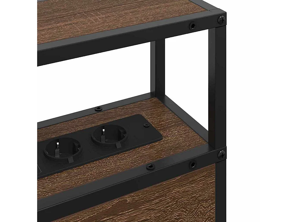 Tête de lit de rangement Chêne marron 180 cm Bois d'ingénierie