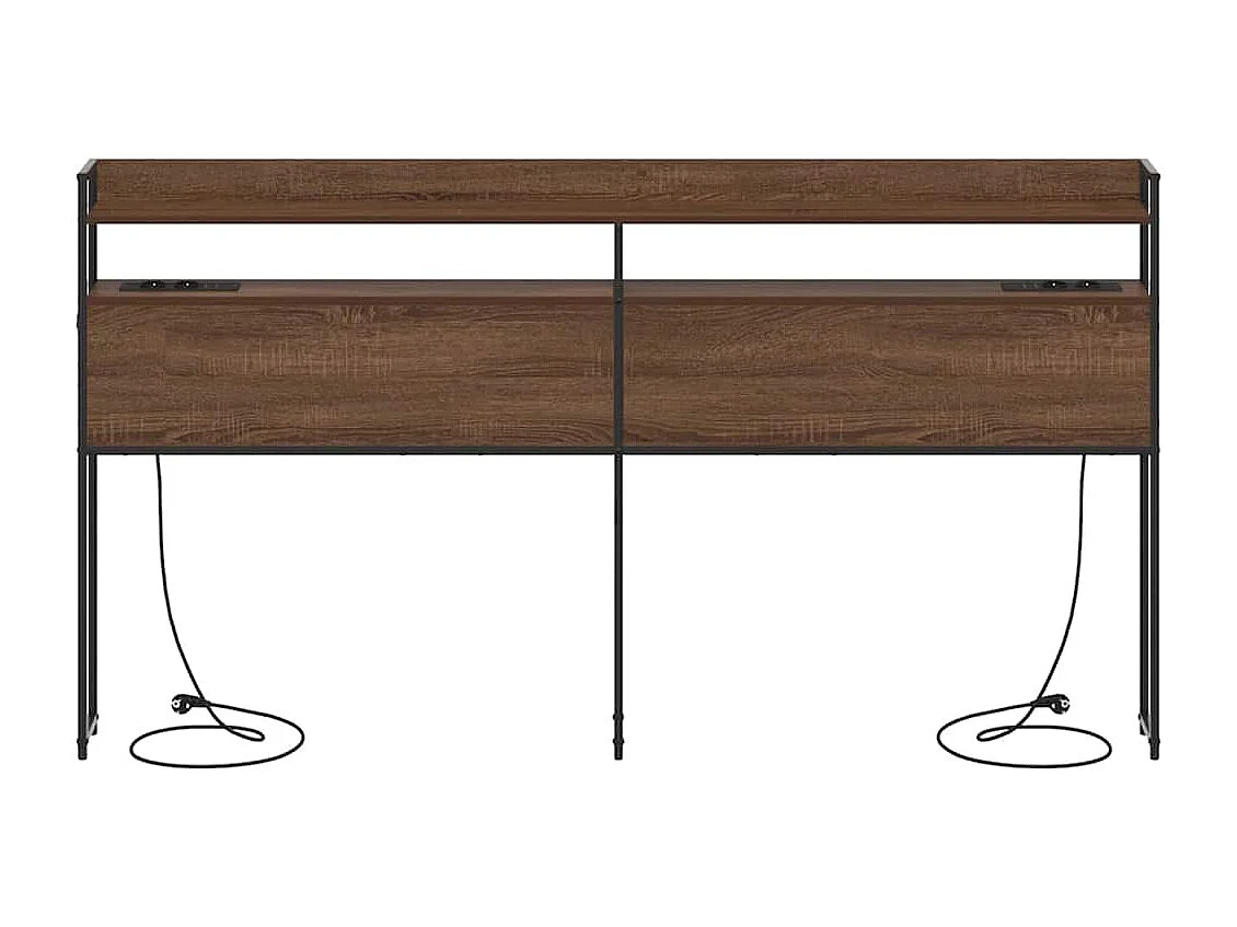 Tête de lit de rangement Chêne marron 180 cm Bois d'ingénierie