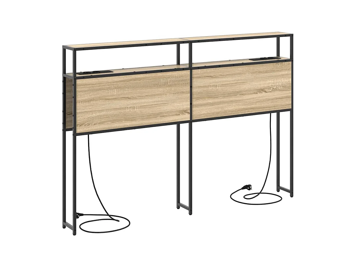 Cabeceira de armazenamento com cabeceira Carvalho sonoma 140 cm