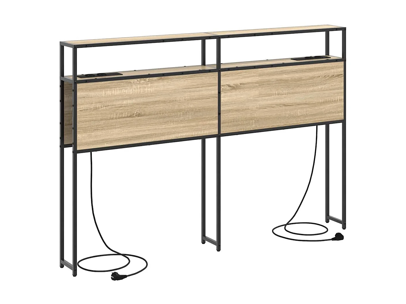 Tête de lit de rangement Chêne sonoma 140 cm Bois d'ingénierie