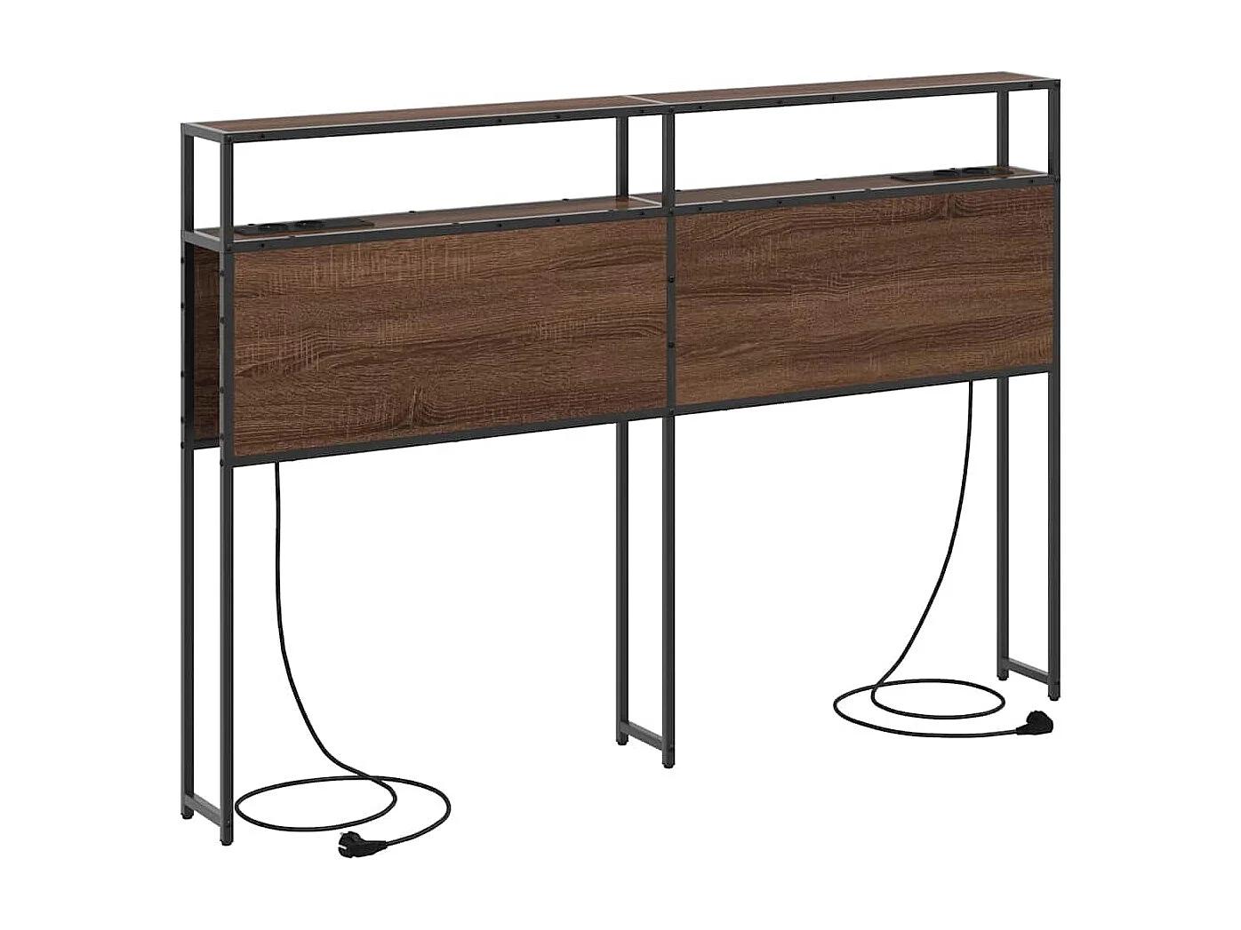 Tête de lit de rangement Chêne marron 120 cm Bois d'ingénierie