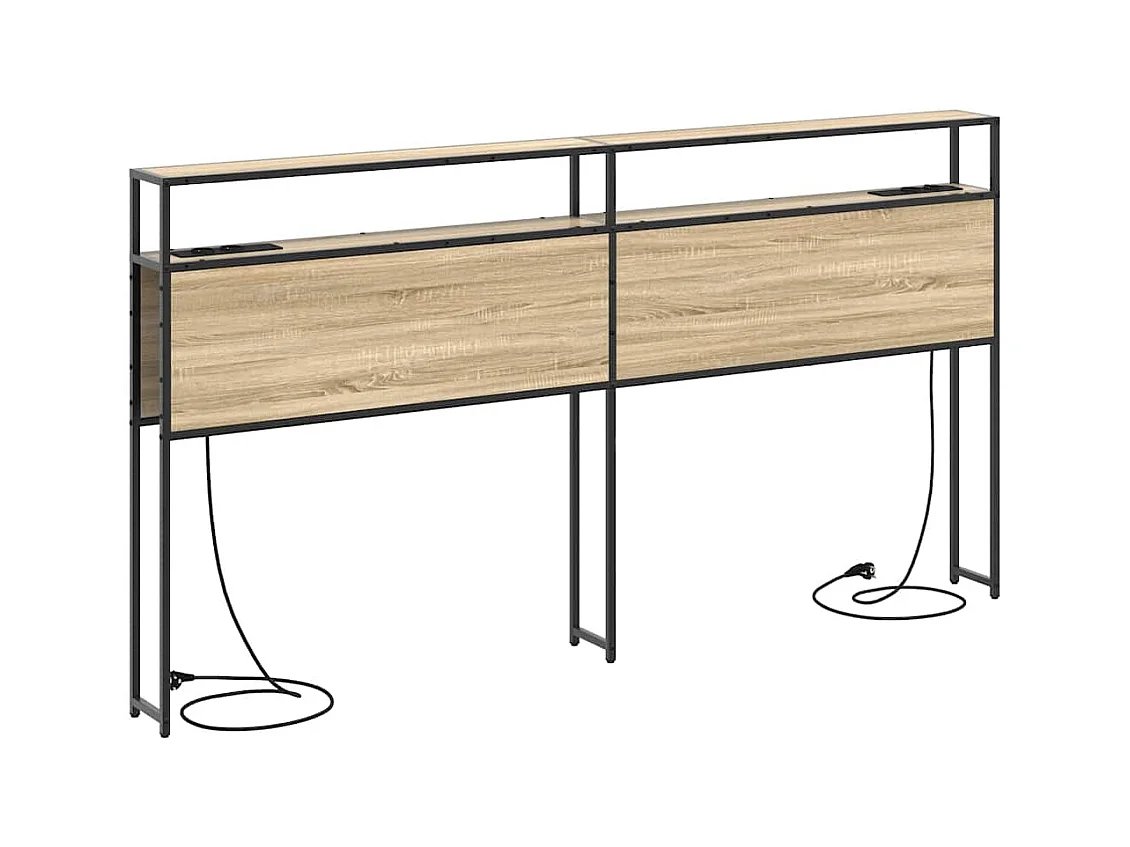 Tête de lit de rangement Chêne sonoma 180 cm Bois d'ingénierie