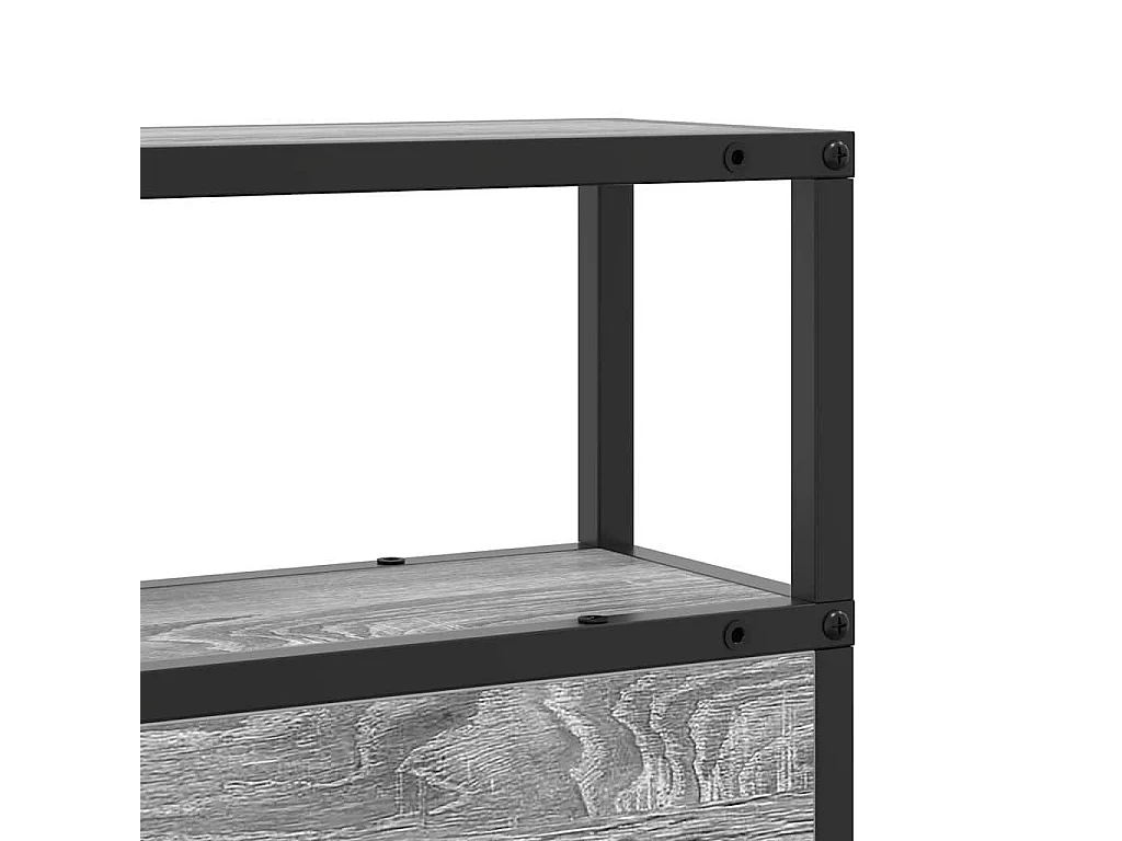 Tête de lit de rangement Sonoma gris 200 cm Bois d'ingénierie