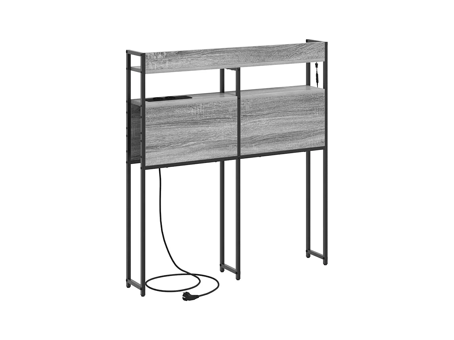 Tête de lit de rangement Sonoma gris 75 cm Bois d'ingénierie