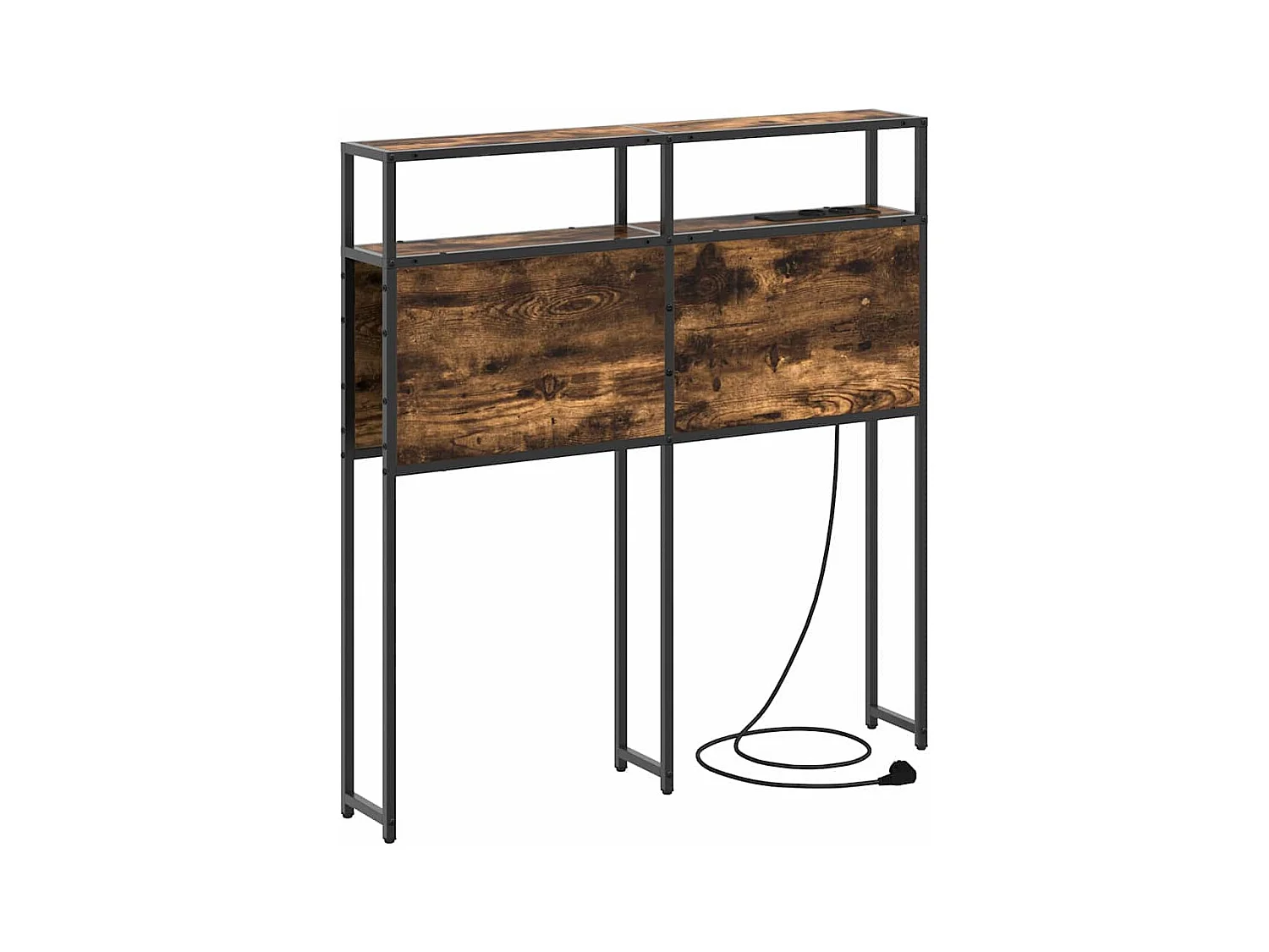 Tête de lit de rangement Chêne fumé 75 cm Bois d'ingénierie