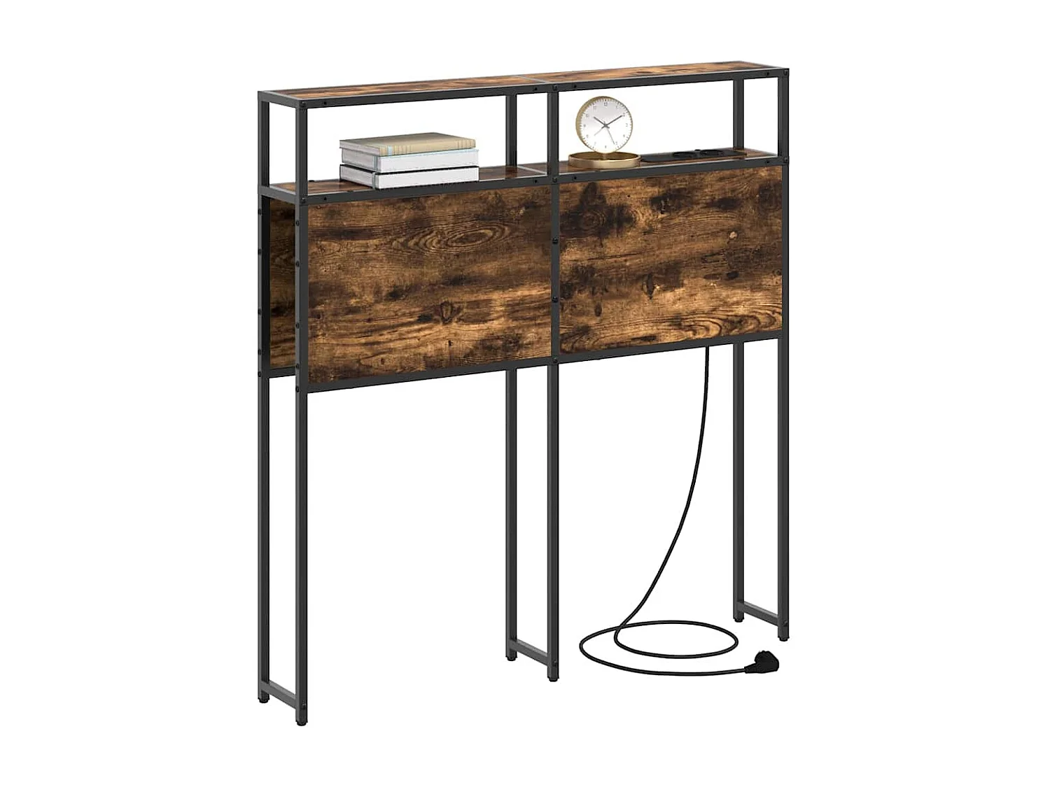Tête de lit de rangement Chêne fumé 75 cm Bois d'ingénierie