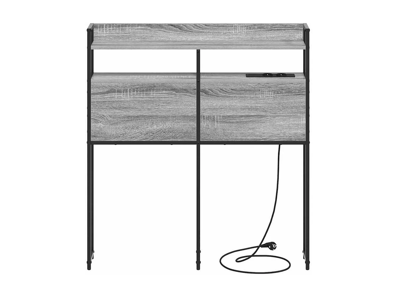 Tête de lit de rangement Sonoma gris 100 cm Bois d'ingénierie