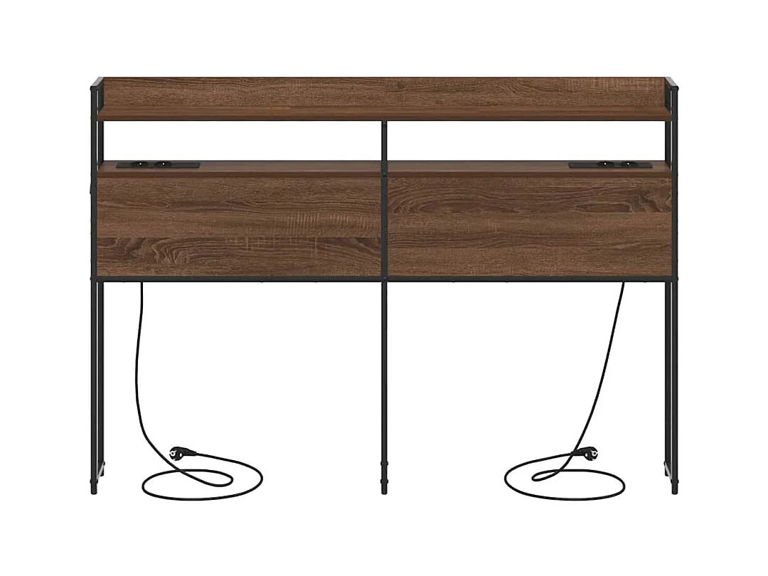 Tête de lit de rangement Chêne marron 160 cm Bois d'ingénierie