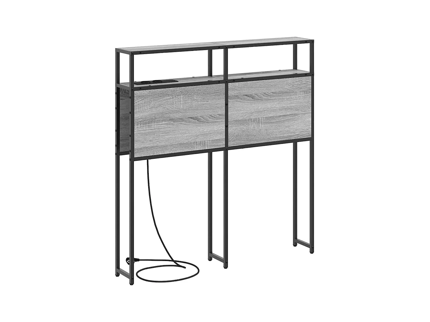 Tête de lit de rangement Sonoma gris 90 cm Bois d'ingénierie