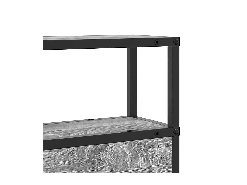 Tête de lit de rangement Sonoma gris 90 cm Bois d'ingénierie