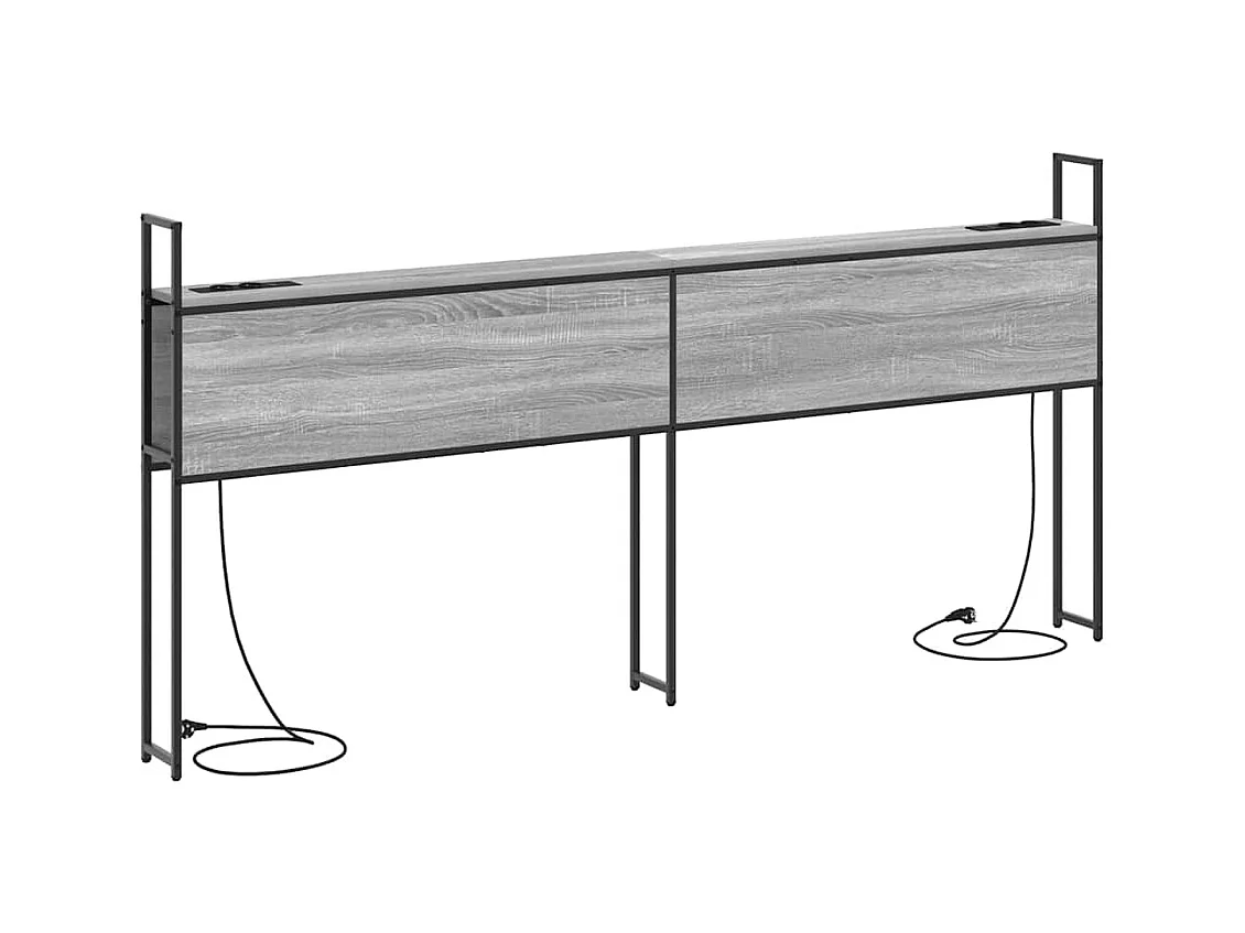 Tête de lit avec Station de Charge Sonoma gris