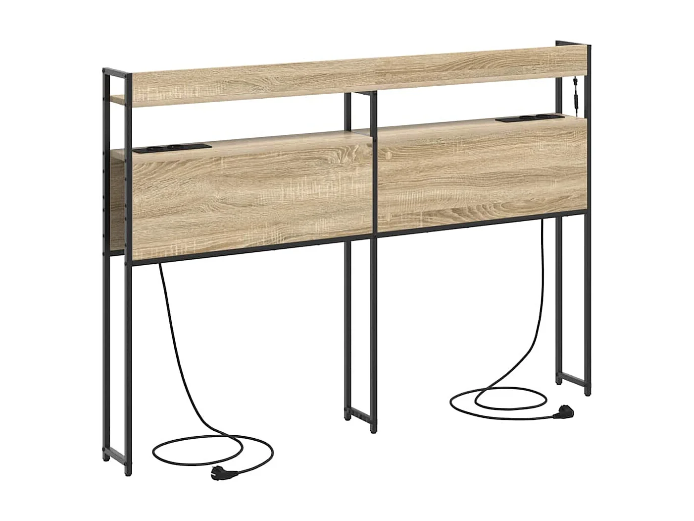 Tête de lit de rangement Chêne sonoma 160 cm Bois d'ingénierie