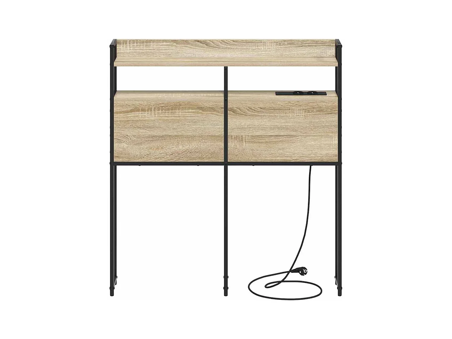 Cabecera de almacenamiento con estante Roble Sonoma 100 cm