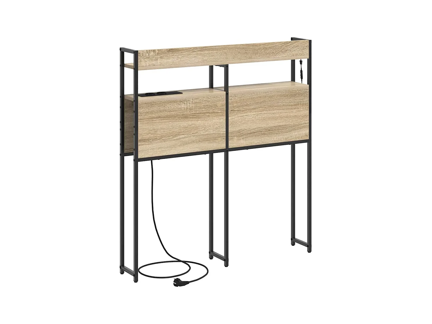 Cabecera de almacenamiento con estante Roble Sonoma 100 cm