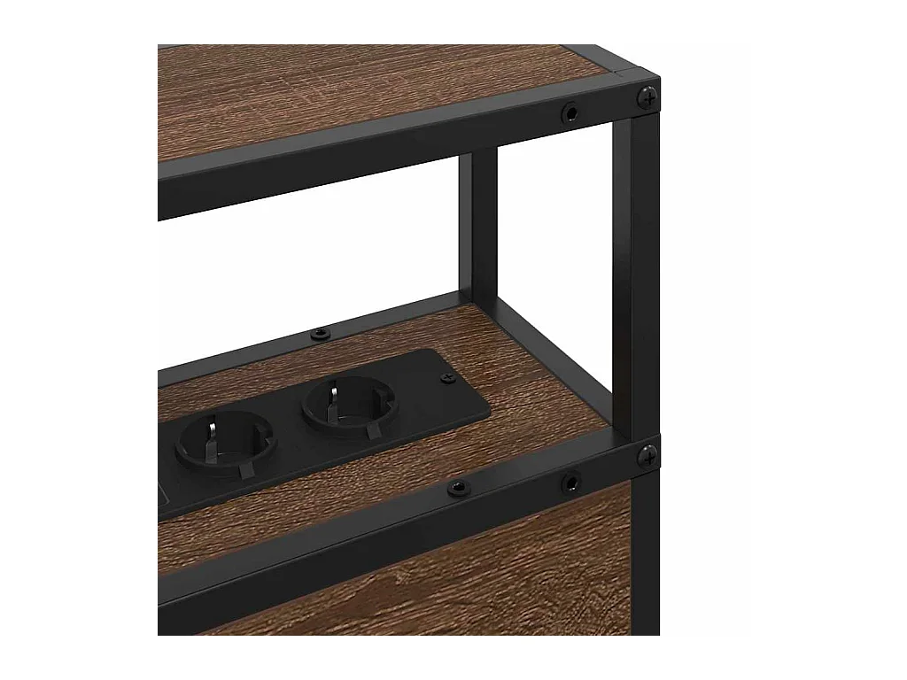 Tête de lit de rangement Chêne marron 200 cm Bois d'ingénierie