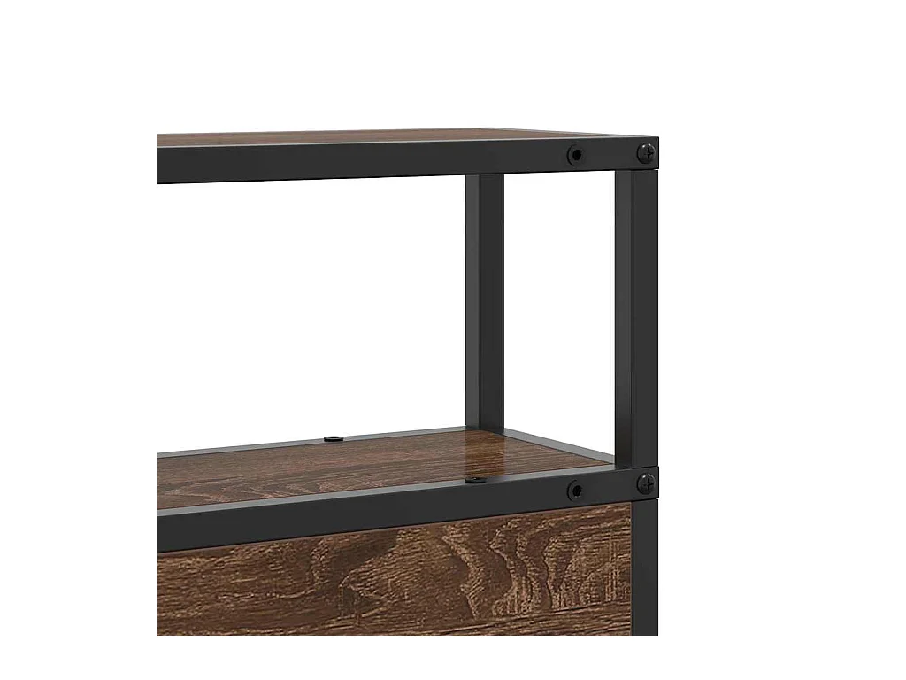 Tête de lit de rangement Chêne marron 200 cm Bois d'ingénierie