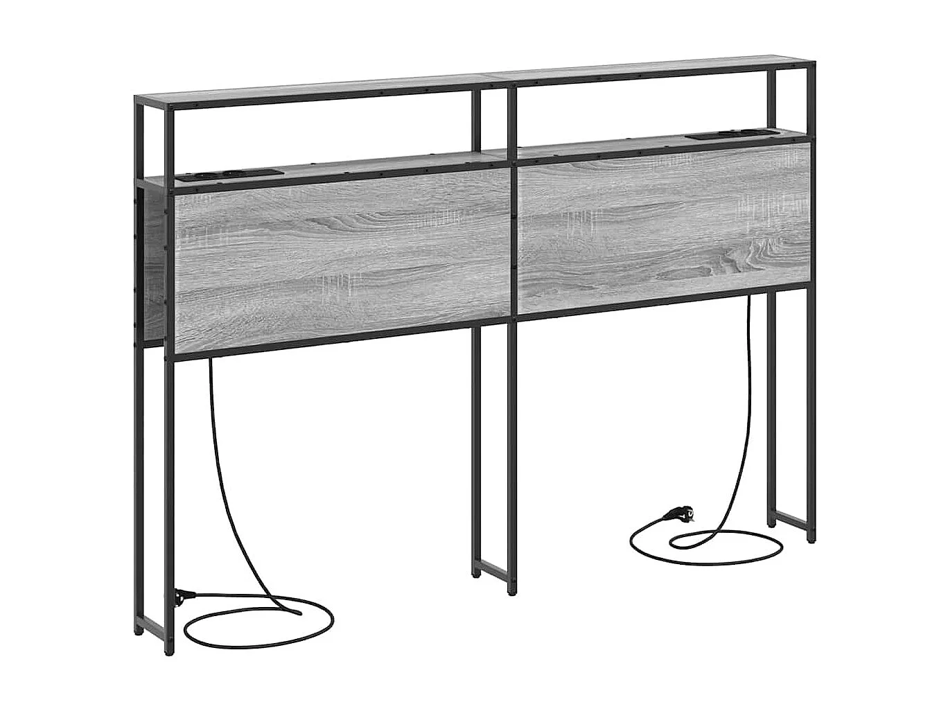 Tête de lit de rangement Sonoma gris 150 cm Bois d'ingénierie