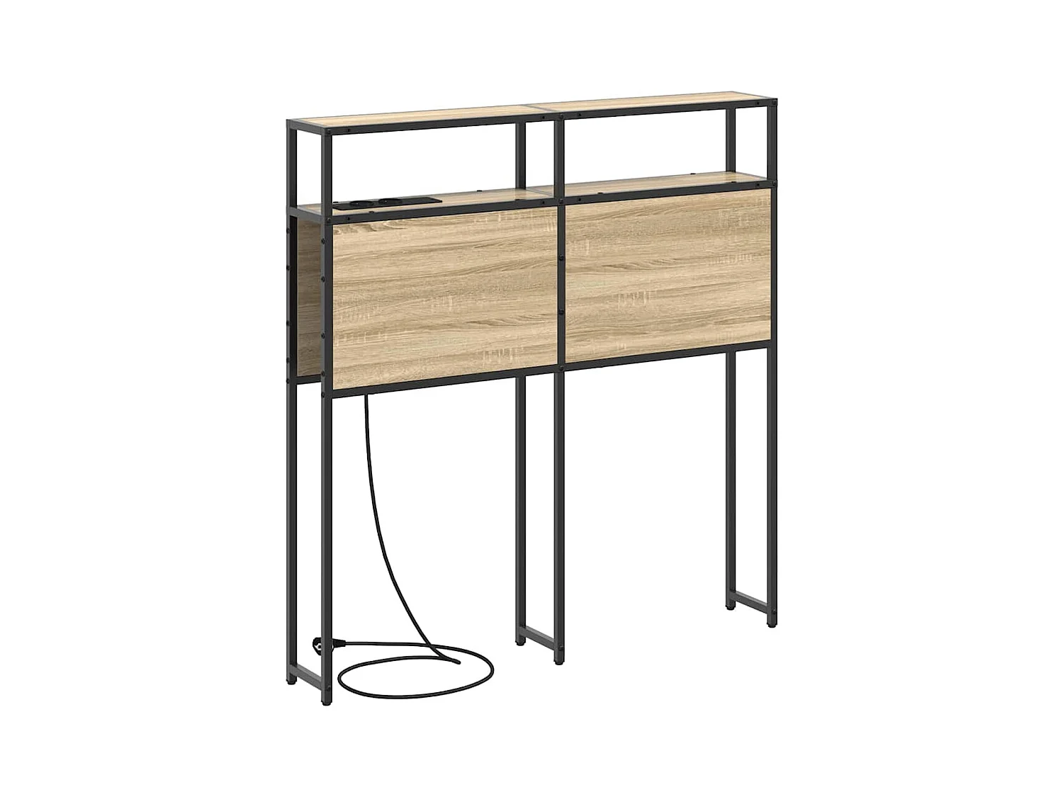 Tête de lit de rangement Chêne sonoma 80 cm Bois d'ingénierie