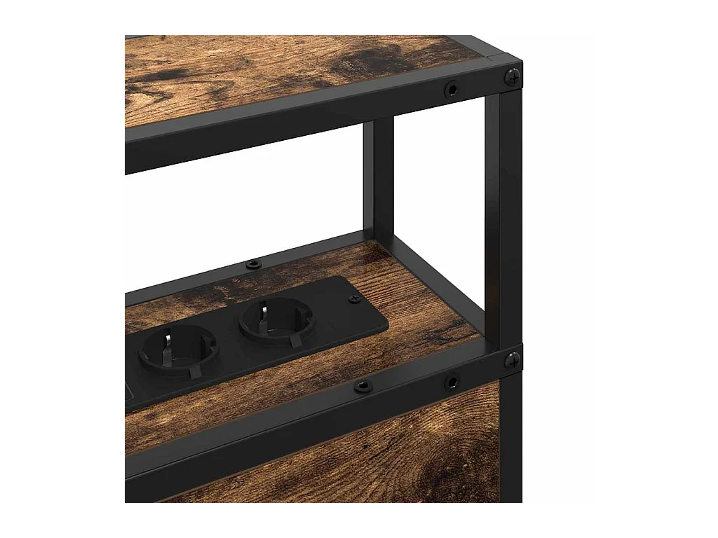 Tête de lit de rangement Chêne fumé 180 cm Bois d'ingénierie