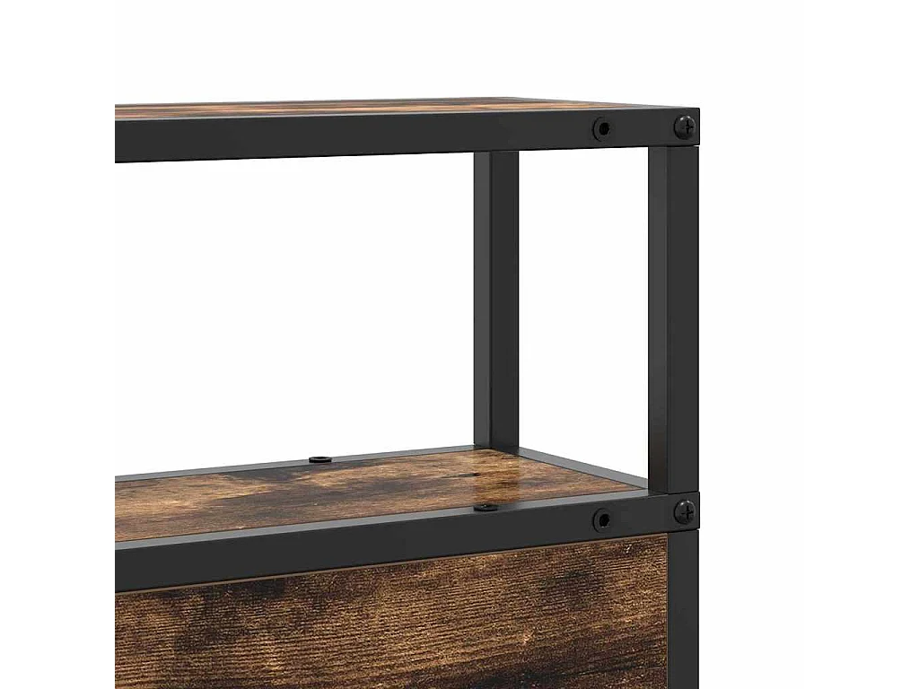 Tête de lit de rangement Chêne fumé 180 cm Bois d'ingénierie