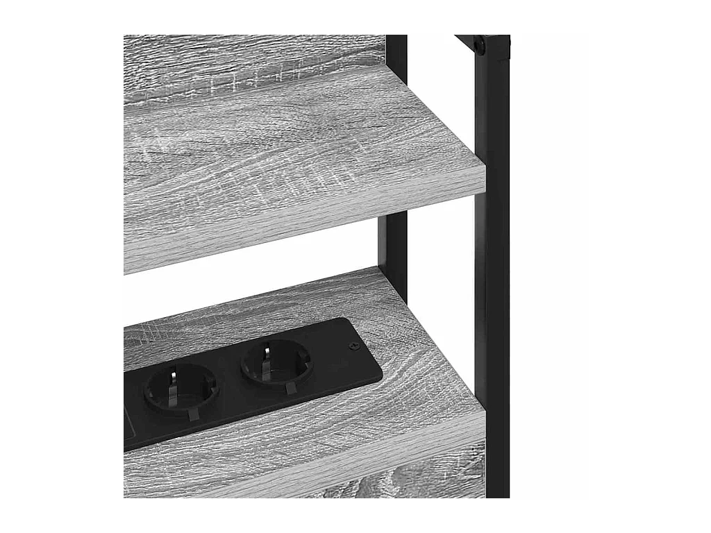 Tête de lit de rangement Sonoma gris 140 cm Bois d'ingénierie