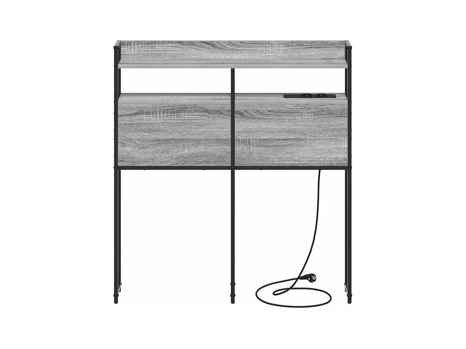 Tête de lit de rangement Sonoma gris 80 cm Bois d'ingénierie