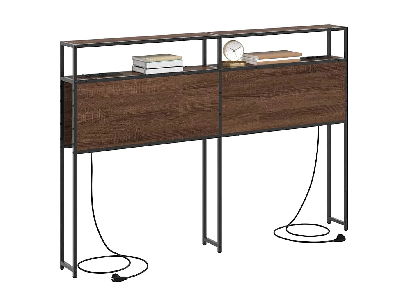 Tête de lit de rangement Chêne marron 140 cm Bois d'ingénierie