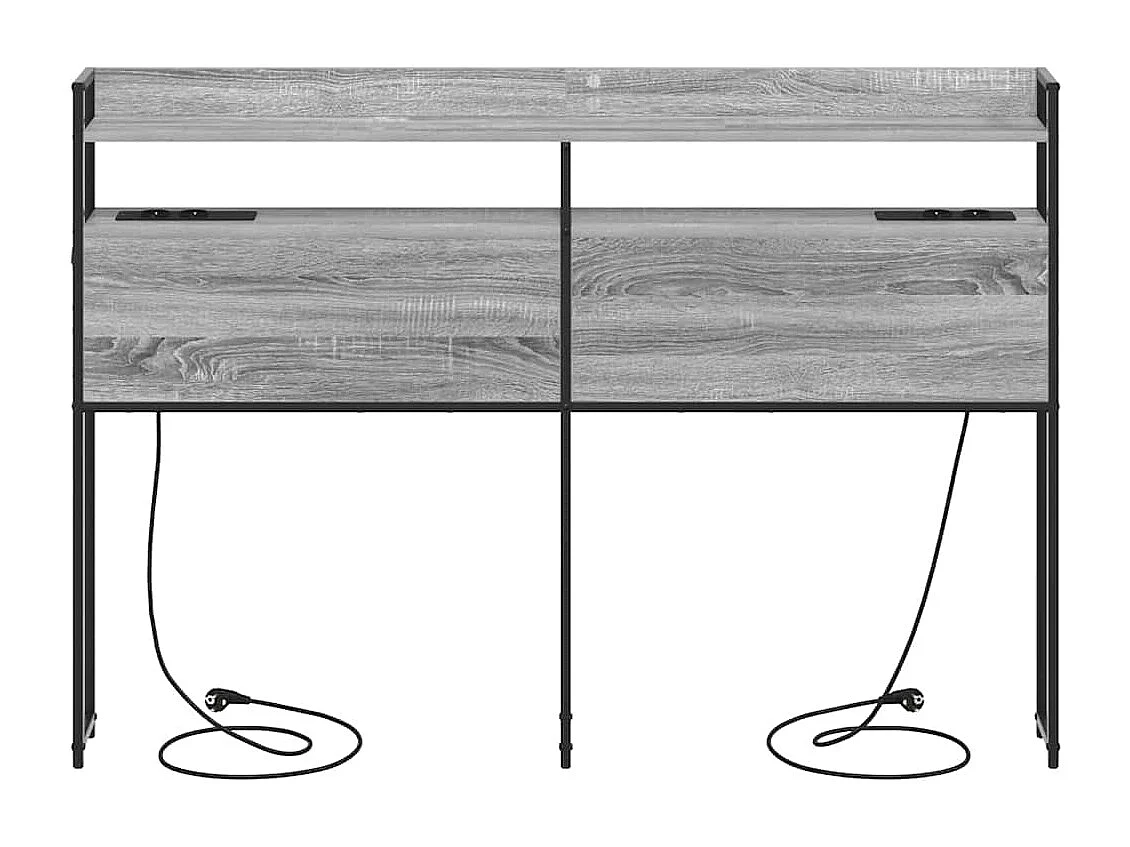 Tête de lit de rangement Sonoma gris 150 cm Bois d'ingénierie