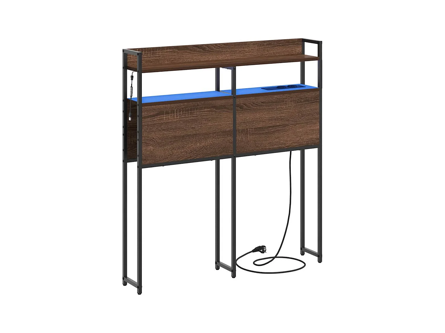 Tête de lit de rangement Chêne marron 80 cm Bois d'ingénierie